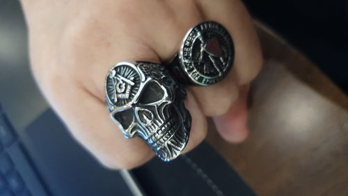 Customer photo review of MASONIC SKULL RING