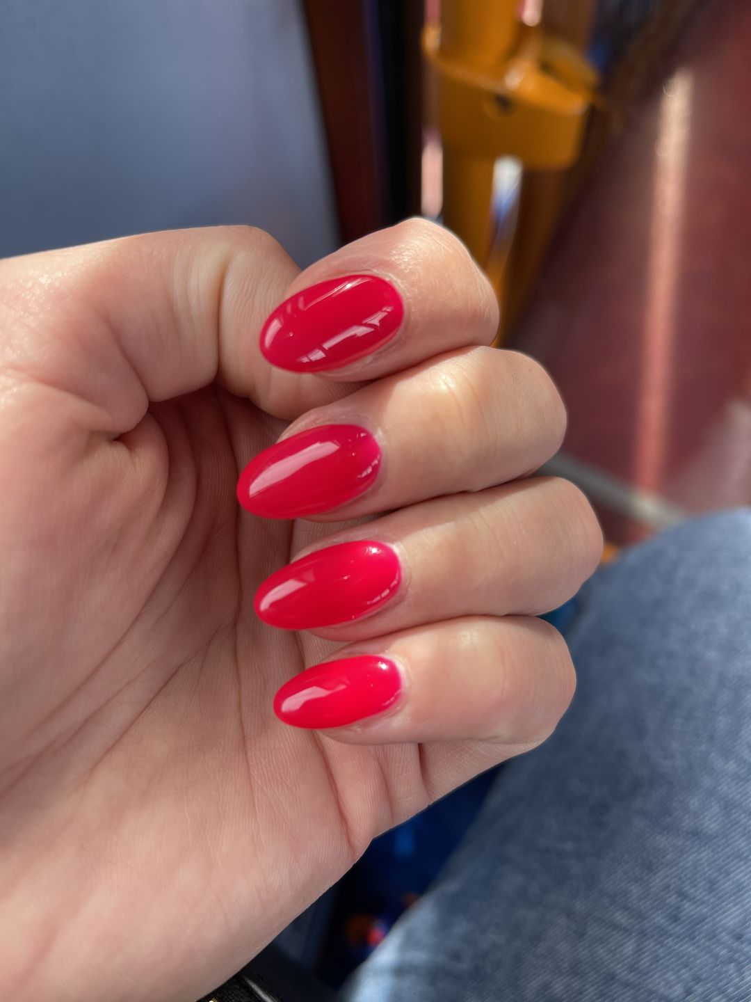 Customer photo review of Semilac 103 Elegant Raspberry UV Gel Polish 7ml