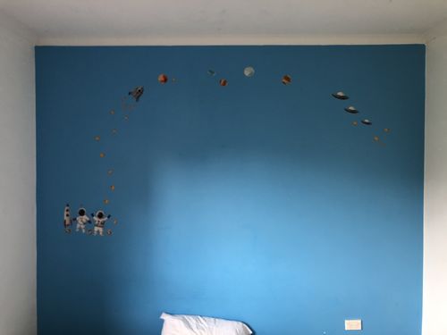 Customer photo review of Outer Space Decal Set