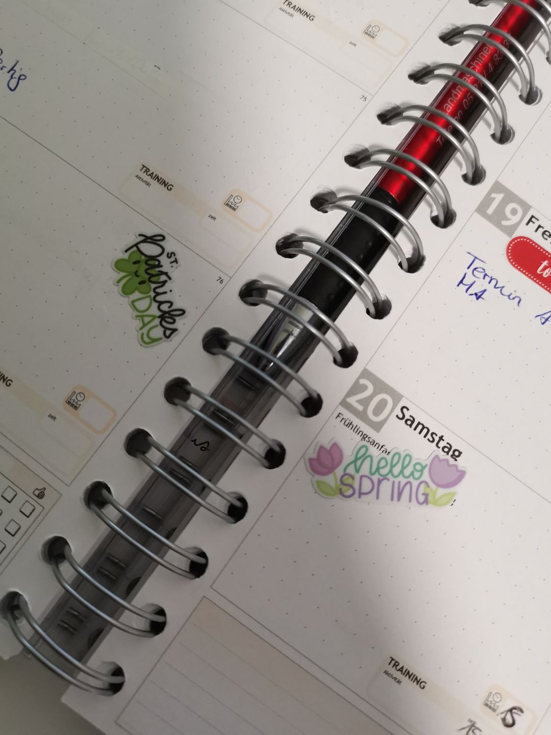 Customer photo review of Holidays Planner Stickers