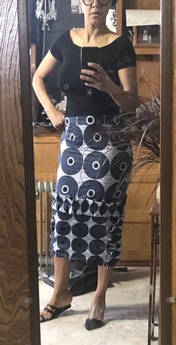 Customer photo review of African Print Rul Skirt