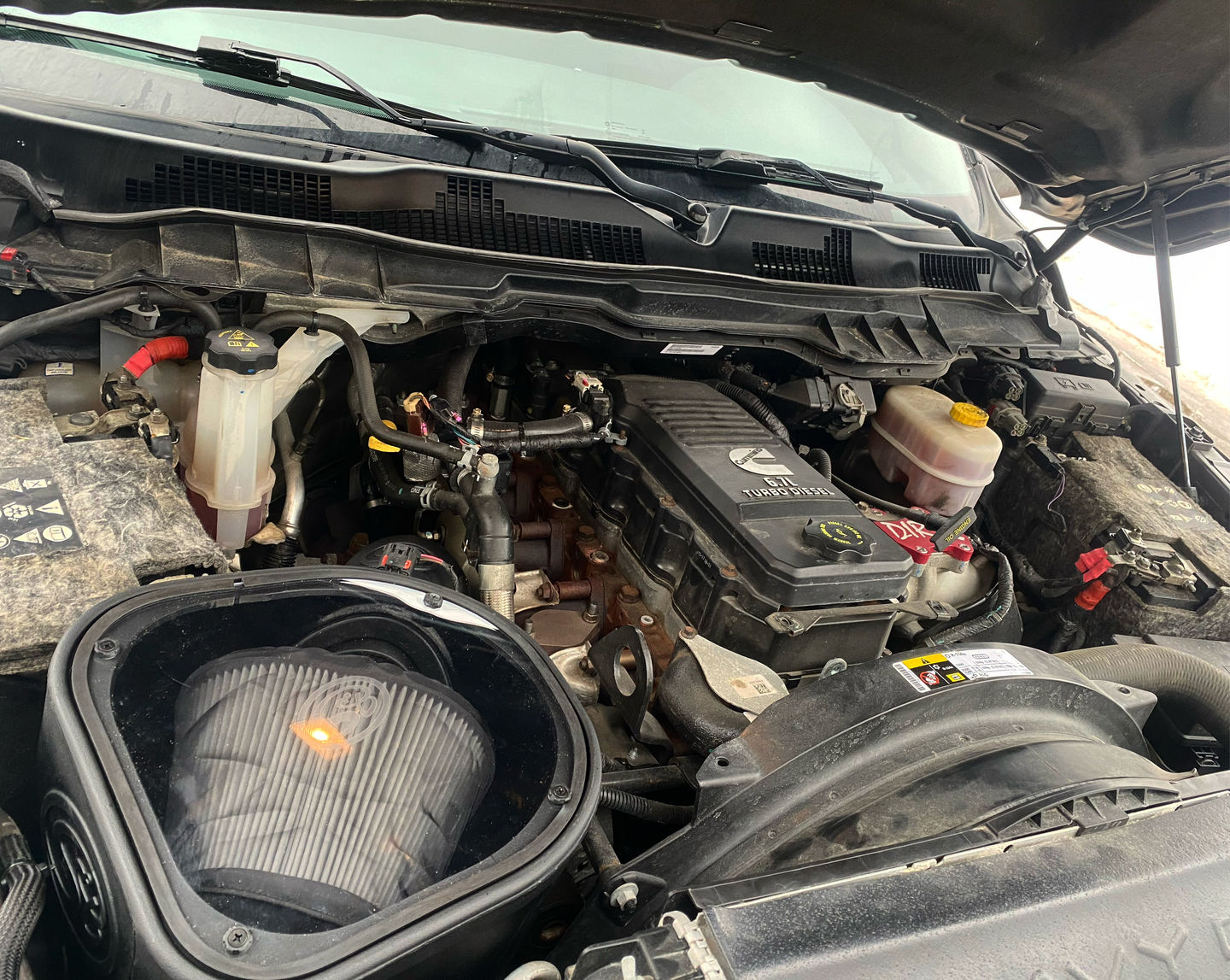 Customer photo review of 2013-2018 Cummins S&B Intake Kit (75-5068)
