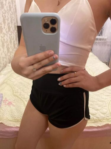 Customer photo review of Peachy Gym Booty Shorts