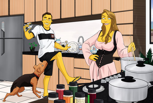 Customer photo review of RETRATO EM ARQUIVO DIGITAL FAMILIA AMARELA