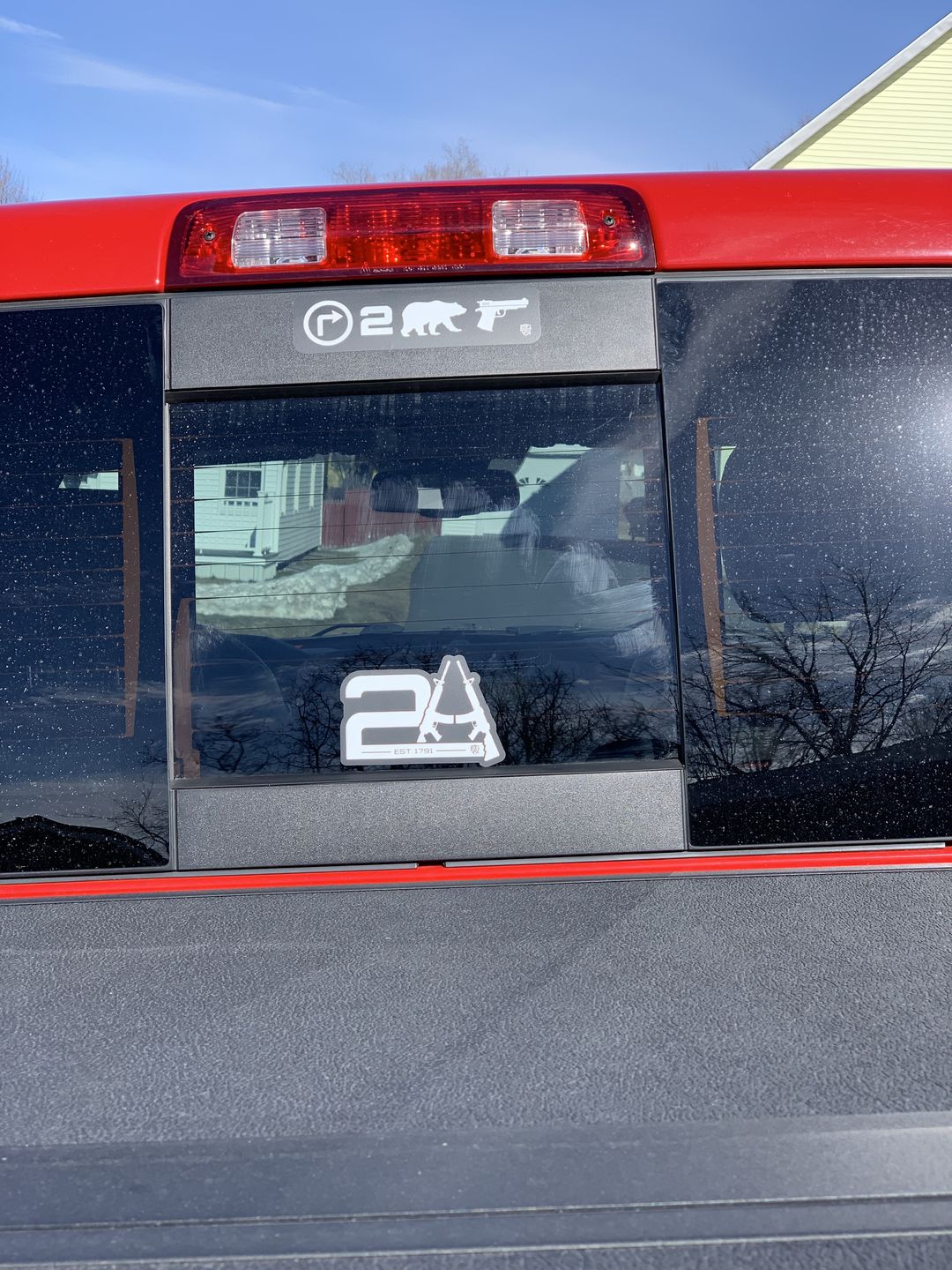 Customer photo review of Right 2 Bear Arms Decal