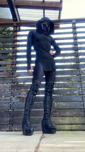 Customer photo review of Evenfall Shrug