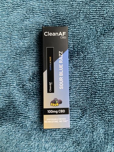 Customer photo review of 100 mg CBD Disposable Vape ~ CleanAF PUFF in 9 Flavors