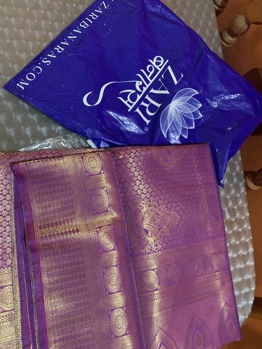 Customer photo review of Royal Princess Golden Wine Woven Kanjivaram Saree