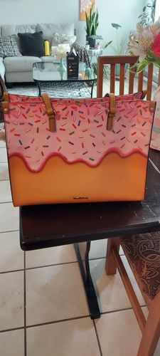 Customer photo review of Pink Sprinkle Carry-All Tote