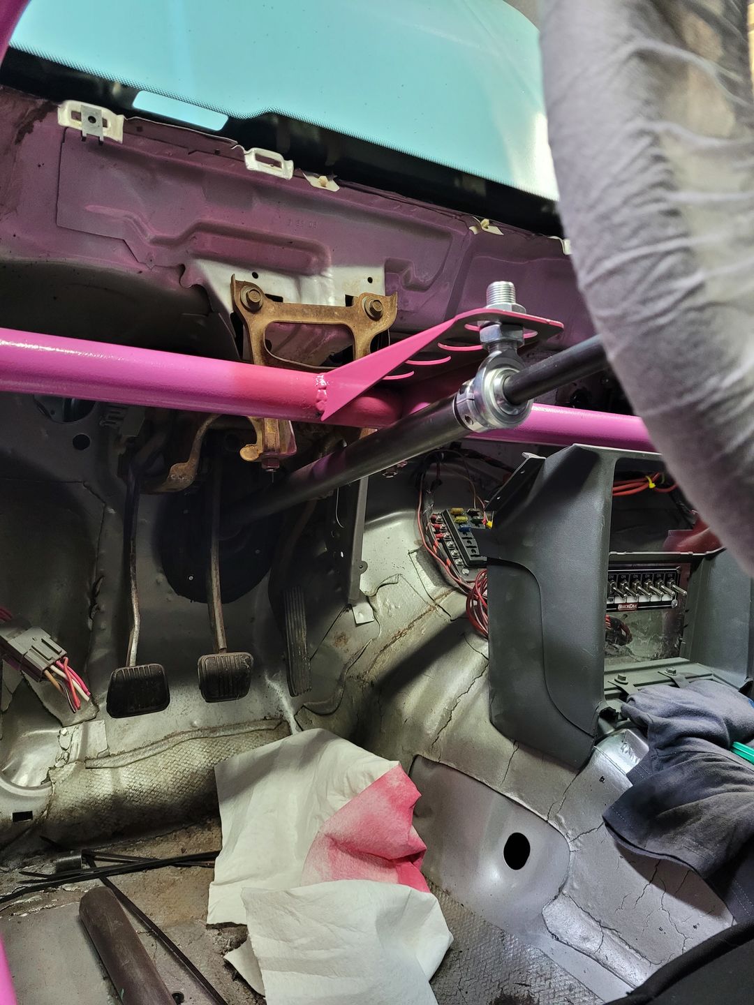 Customer photo review of Motion Raceworks DIY Lightweight Chromoly Steering Column Kit