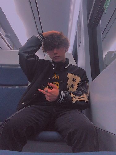 Customer photo review of "Blessed" Varsity Jacket