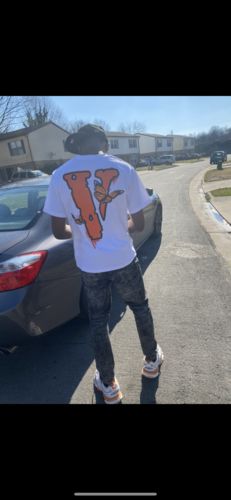 Customer photo review of Juice Wrld x Vlone Butterfly T-Shirt