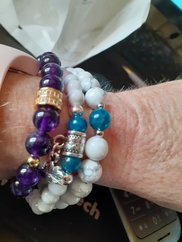 Customer photo review of BRACELET AMÉTHYSTE "No Stress"
