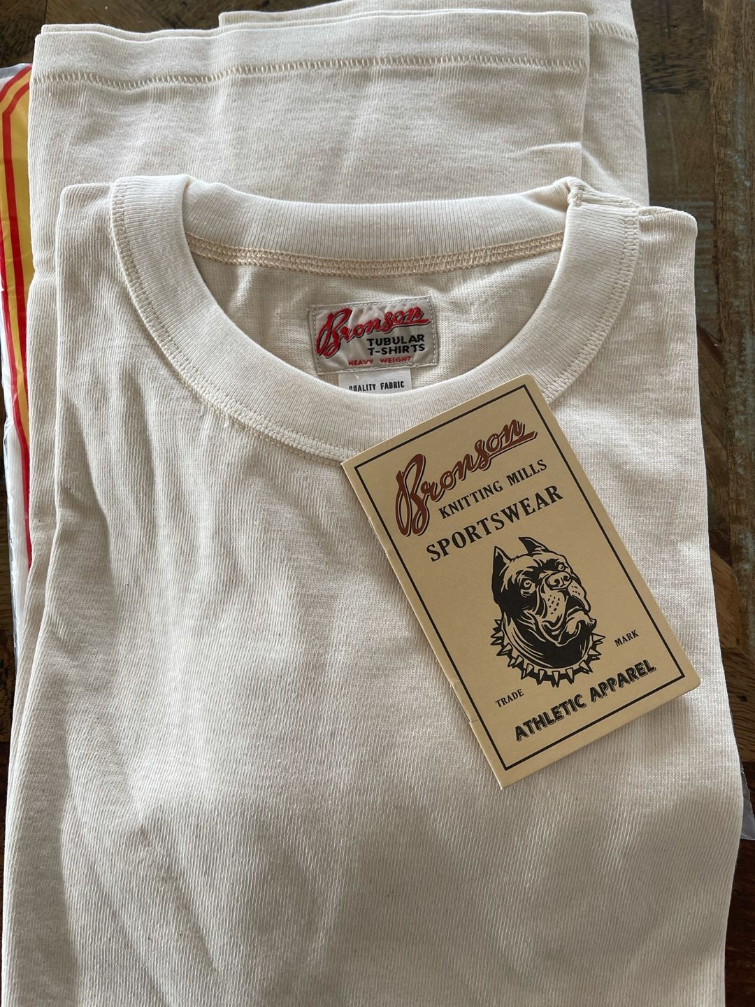 Customer photo review of Loopwheel Tubular Athletic T-Shirt - Apricot