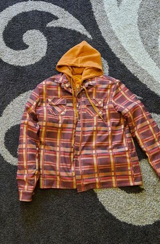 Customer photo review of Plaid Winter Lamb Cashmere Retro Shirt