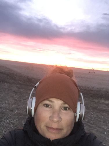 Customer photo review of The Monashee Twist - multi wear beanie