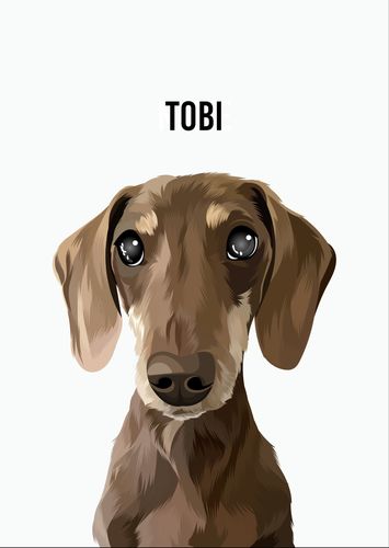 Customer photo review of Custom Pet Portrait (Digital Copy)