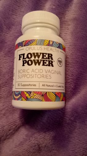 Customer photo review of Flower Power® Boric Acid Suppositories for Odor and Balance (30ct/ea)