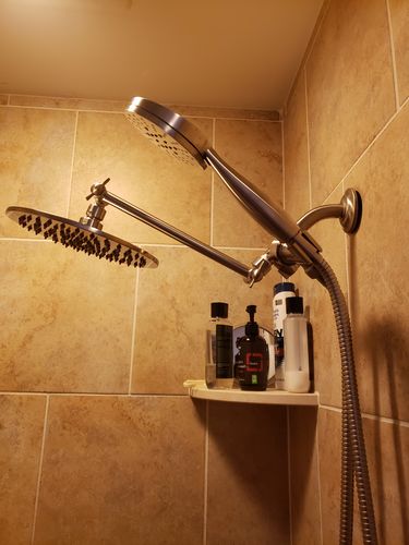 Customer photo review of 3-Spray Dual Shower Head Set