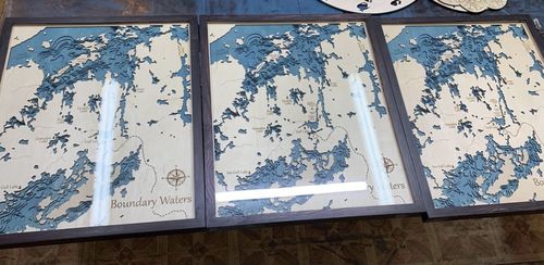 Customer photo review of CUSTOM 3D WOODEN LAKE MAP