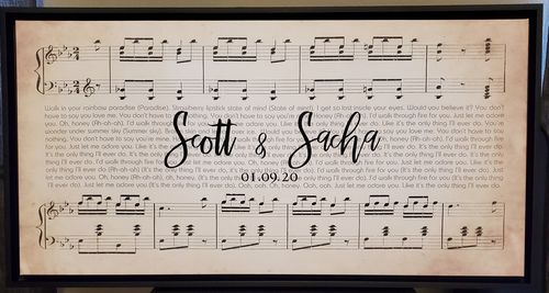 Customer photo review of Add A Black Frame To Your Canvas (Not Available For 30x60" Size)