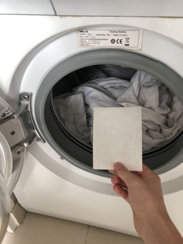 Customer photo review of Eco-Tiras de Detergente 40 lavados Natulim