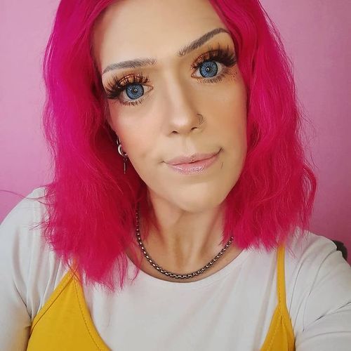 Customer photo review of Icoloured® Elf Blue Colored Contact Lenses