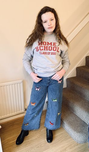 Customer photo review of Matching Home School Class Of 2021 Sweater (MRK X)