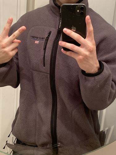Customer photo review of Vintage Polo Sport Ralph Lauren Fleece Zip Up Sweater Size Medium
