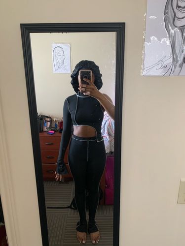 Customer photo review of Ensemble couture apparente avec une manche longue sur deux