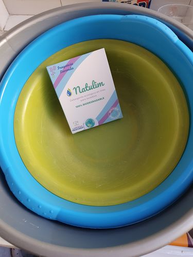 Customer photo review of Eco-Tiras de Detergente 40 lavados Natulim