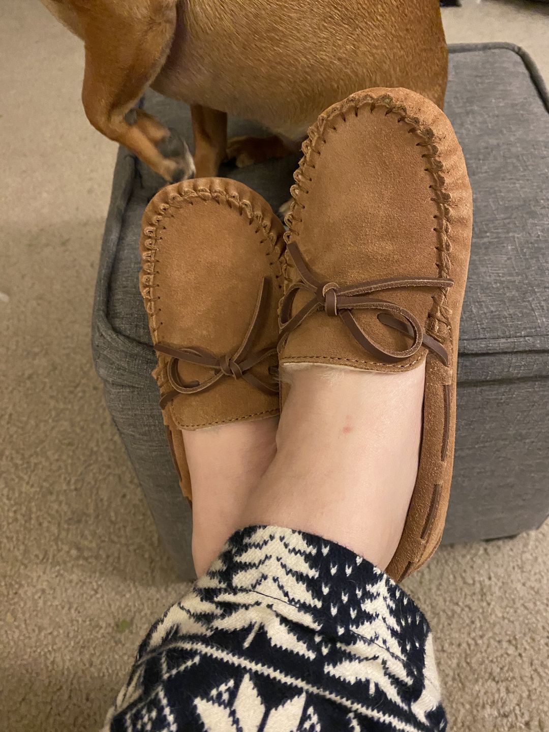 Customer photo review of LADIES SHEEPSKIN MOCCASINS 2