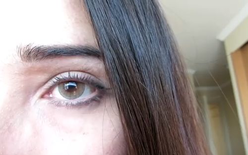 Customer photo review of Icoloured® Edge Brown Colored Contact Lenses