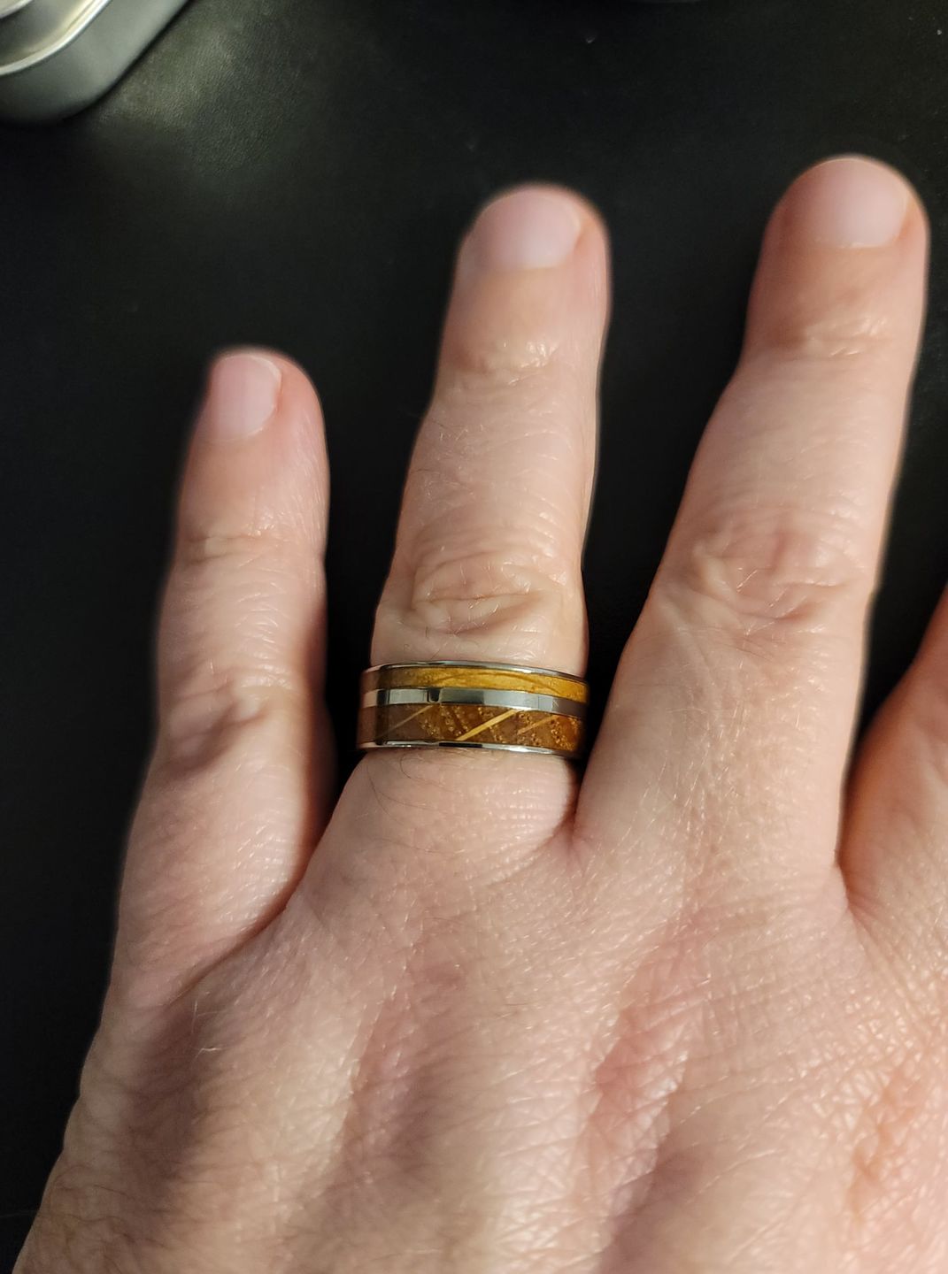 Customer photo review of Whiskey Barrel in Titanium