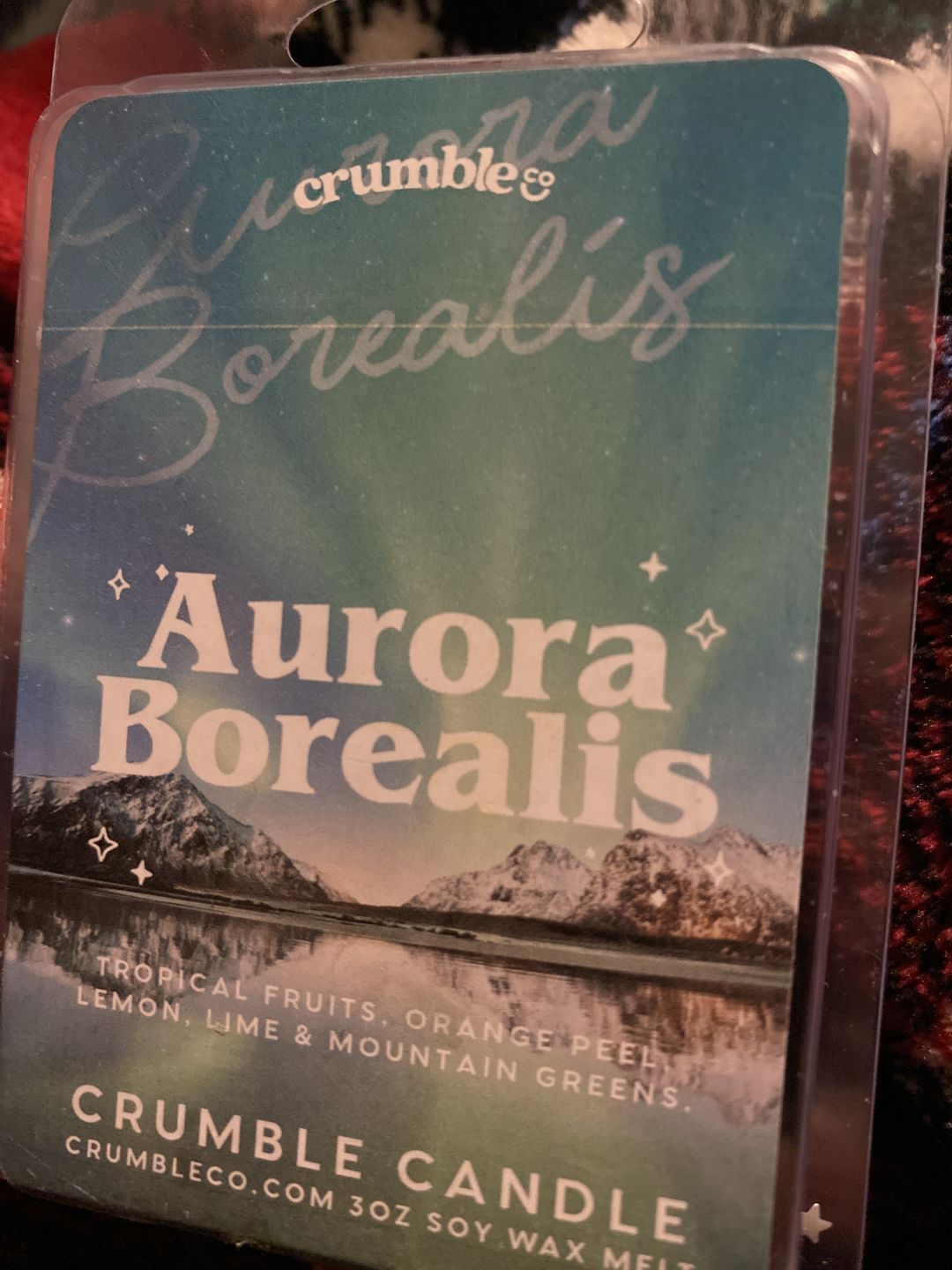 Customer photo review of Aurora Borealis Wax Melts
