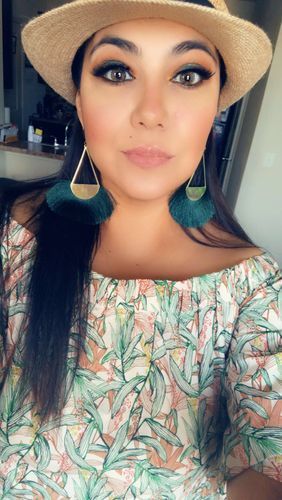 Customer photo review of Natural Avela Brown Colored Contact Lenses