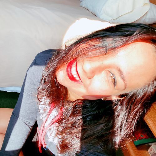 Customer photo review of Natural Avela Brown Colored Contact Lenses