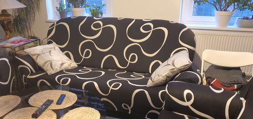 Customer photo review of Schwarze Welle - Sofabezüge für klassische und Ecksofas - Das Haus der Überzüge