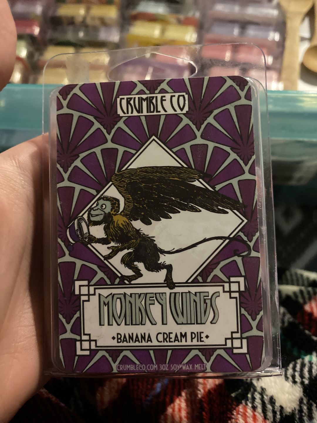 Customer photo review of Monkey Wings Wax Melts
