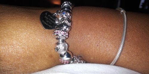 Customer photo review of Piece Of My Heart Bracelet