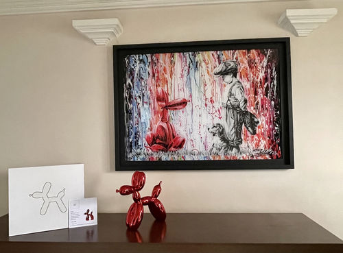 Customer photo review of "Young friends" #2 Édition Prestige sur Plexiglas - Encadrement caisse américaine