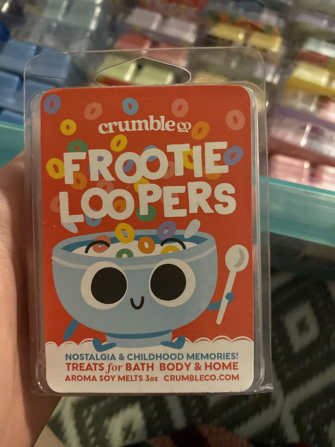Customer photo review of Frootie Loopers Wax Melts