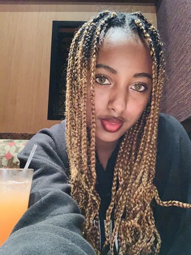 Customer photo review of Russia Brown Prescription Colored Contact Lenses