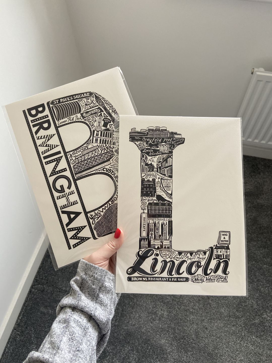 Customer photo review of Lincoln Print
