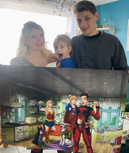 Customer photo review of Impression sur Poster (ne comprend pas le dessin)