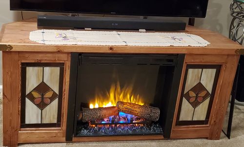 Customer photo review of Dimplex 23" Multi-Fire XHD Plug-in Electric Firebox - Logs