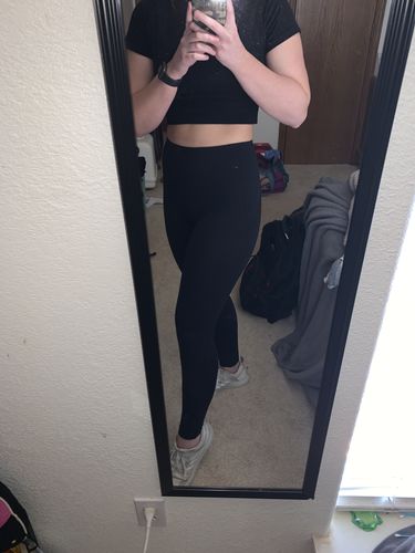 Customer photo review of Back-Pocket Active Butt Lift Leggings - Black