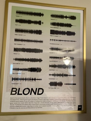 Customer photo review of "Blond" by Frank Ocean