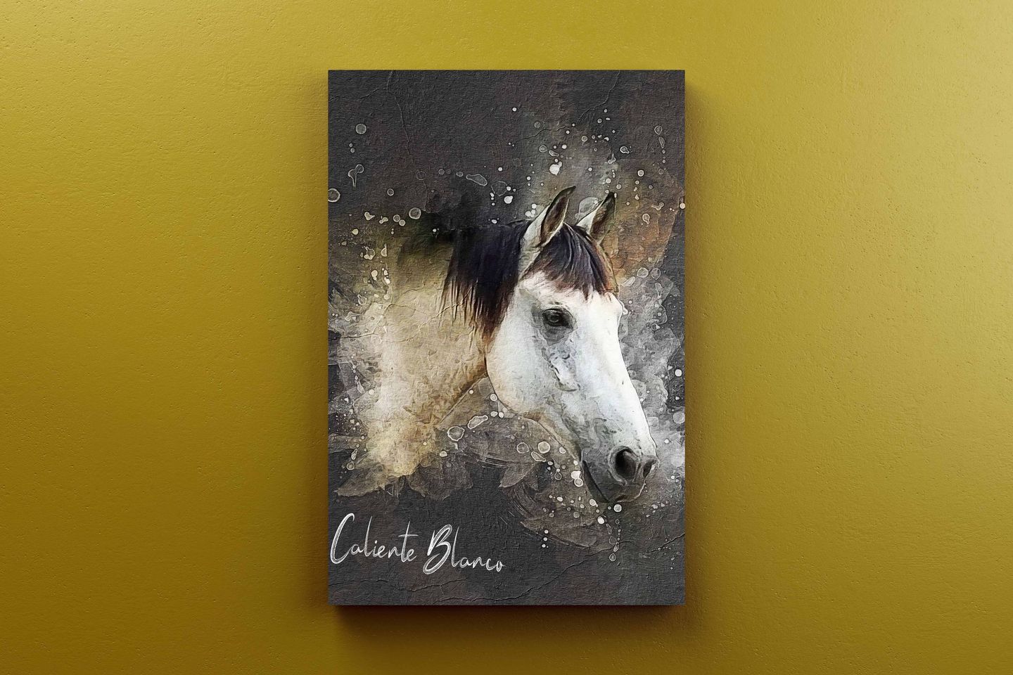 Customer photo review of Personalized Horse portrait