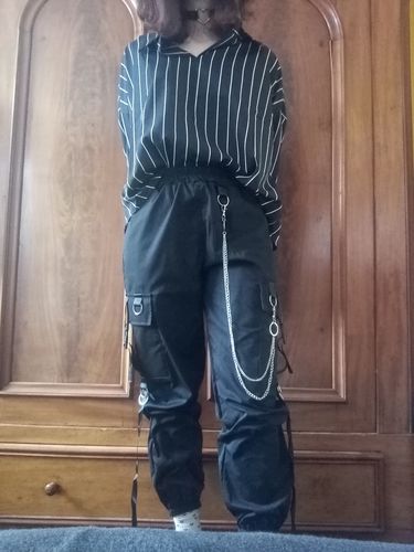 Customer photo review of Egirl Look Trousers W/ Chain
